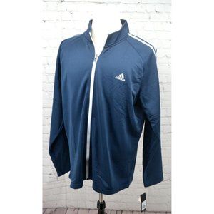 ADIDAS Golf Men's French Terry‎ Full Zip Golf Jacket SIZE LARGE Crew Navy NWT